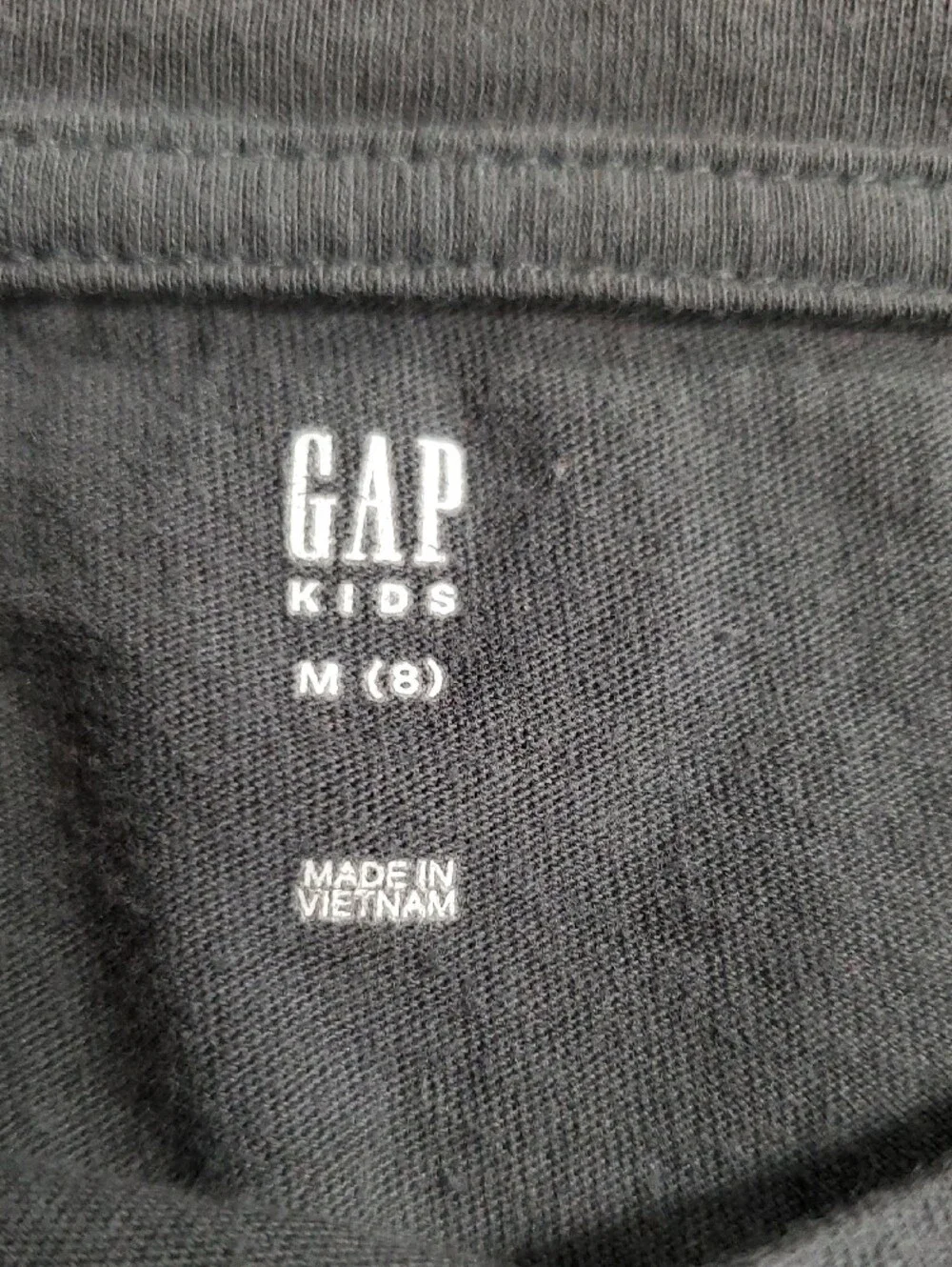 GAP Gray Long-Sleeve Tee with Neon Heart Grid #320